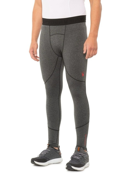 Spyder Other - Spyder Active ProWeb Gray Stretch Baselayer Pants Tights Men's size Medium